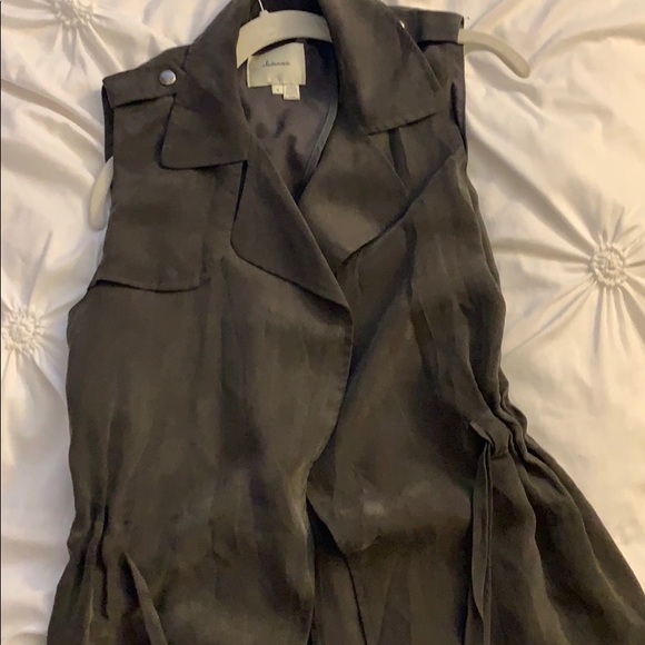 Anthropologie Elevenses Open-Front Self-Tie Vest - Picture 2 of 4